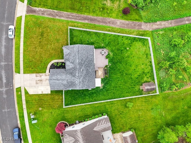 2042 Summer Evening Dr, Canal Fulton, OH 44614 - aerial view of property and surrounding area featuring property parcel outlined