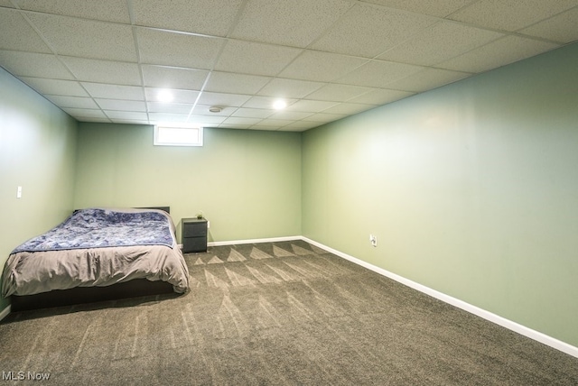 2042 Summer Evening Dr, Canal Fulton, OH 44614 - bedroom with carpet flooring, a drop ceiling, and baseboards
