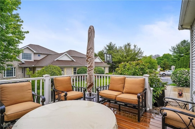 8550 Ivy Hill Dr Unit 16, Poland, OH 44514 - deck with outdoor lounge area and outdoor dining space