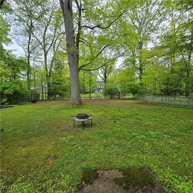 1669 Wood Rd, Cleveland Heights, OH 44121 - view of yard featuring a fire pit