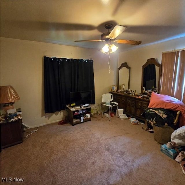 1669 Wood Rd, Cleveland Heights, OH 44121 - carpeted bedroom featuring ceiling fan