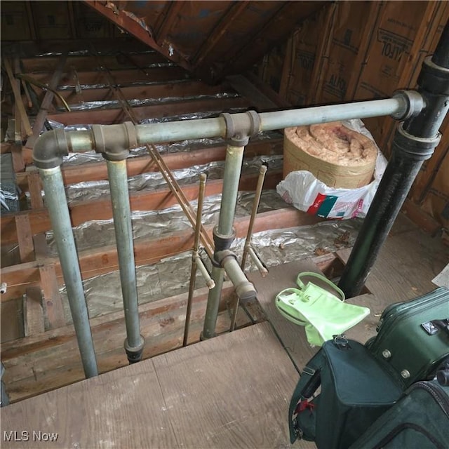 1669 Wood Rd, Cleveland Heights, OH 44121 - view of unfinished attic