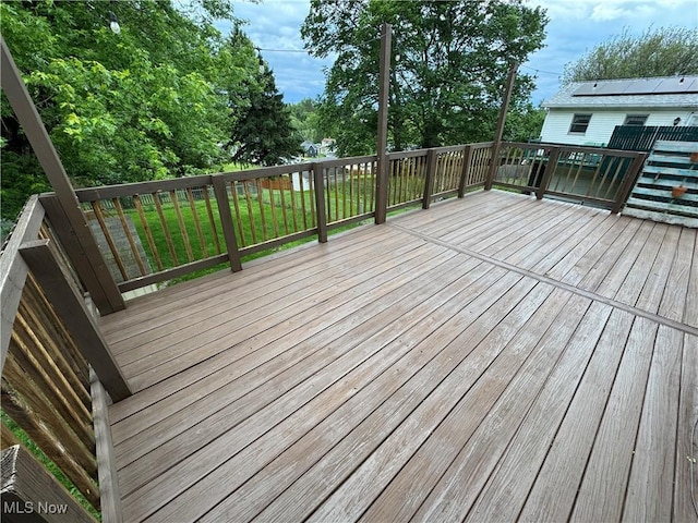 208 Walton Ave, Barnesville, OH 43713 - view of wooden deck