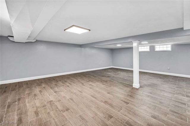 4482 W 144th St, Cleveland, OH 44135 - below grade area featuring wood finished floors and baseboards