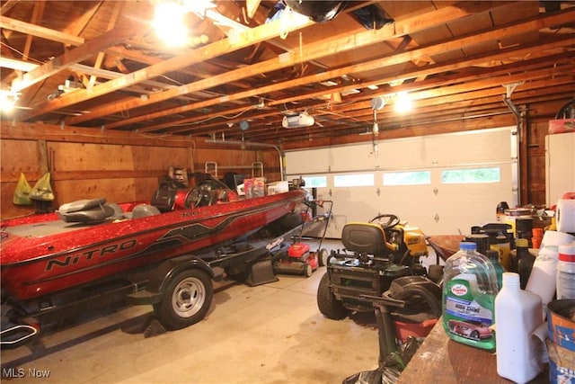 14201 Kauffman Ave, Sterling, OH 44276 - garage featuring a garage door opener