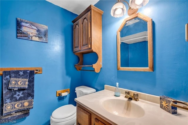 6221 Brighton Dr, North Olmsted, OH 44070 - half bathroom featuring toilet and vanity