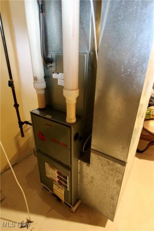 615 Wolf Ave, Wadsworth, OH 44281 - utility room with heating unit