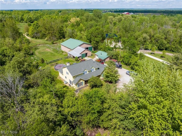 12793 New London Eastern Rd, Spencer, OH 44275 - aerial view of a heavily wooded area