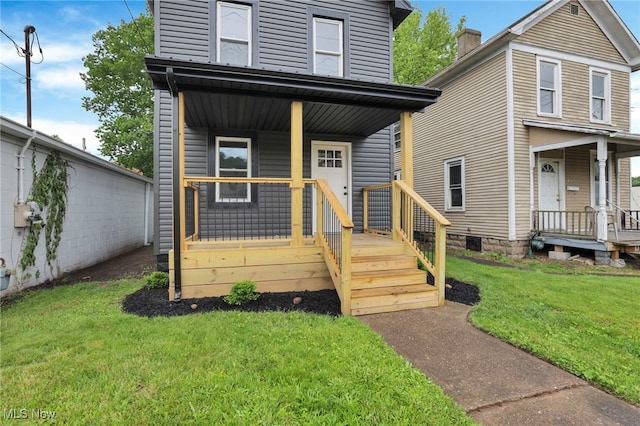 1664 Linden Ave, South Zanesville, OH 43701 - american foursquare style home with covered porch and a front yard