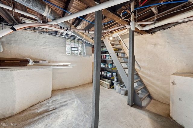 6813 W Clinton Ave, Cleveland, OH 44102 - basement with stairway and electric panel
