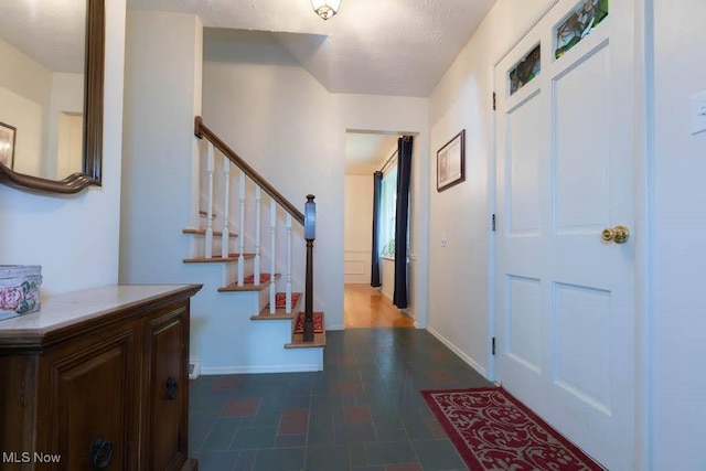 5940 Hansom Dr, Solon, OH 44139 - foyer with stairs and baseboards