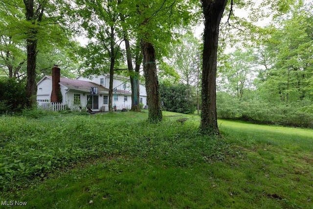 5940 Hansom Dr, Solon, OH 44139 - view of yard featuring a garage