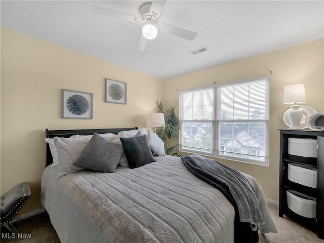 6010 Turnwood Dr, Westerville, OH 43081 - bedroom with carpet, baseboards, and a ceiling fan