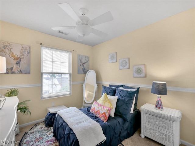 6010 Turnwood Dr, Westerville, OH 43081 - bedroom featuring carpet, ceiling fan, and baseboards