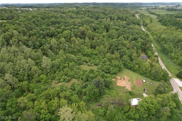 6960 Bluebell Rd, Cumberland, OH 43732 - aerial view of property and surrounding area with a forest