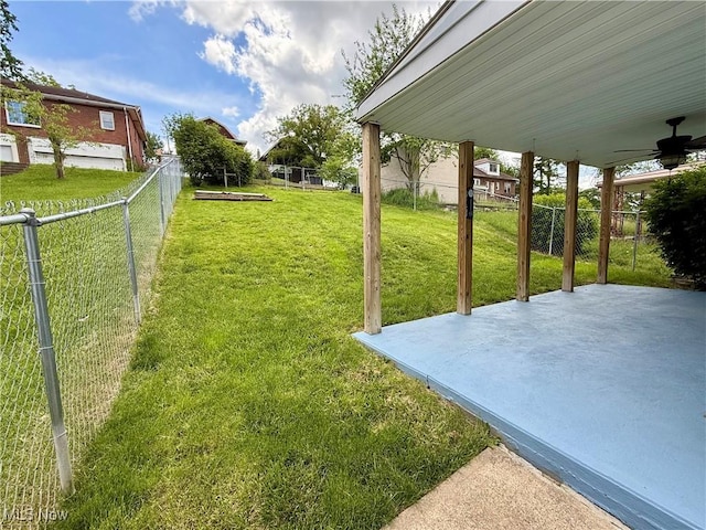 237 Beech Rd, Weirton, WV 26062 - view of yard with ceiling fan and a patio area