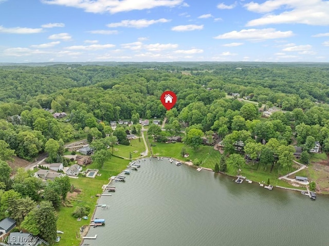 153 Cheyenne Trl, Malvern, OH 44644 - aerial view of a forest and a large body of water