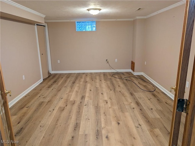 153 Cheyenne Trl, Malvern, OH 44644 - unfurnished bedroom with ornamental molding and light wood-style flooring