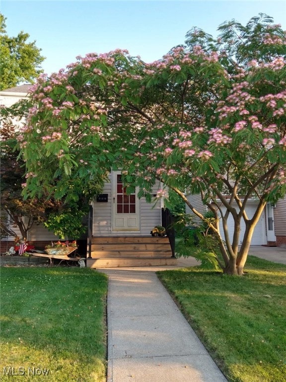 21650 Wilmore Ave, Euclid, OH 44123 - view of front of home with a front lawn