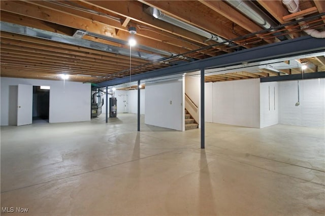 28420 Glen Hollow Ln, Olmsted Falls, OH 44138 - finished below grade area with water heater and stairs
