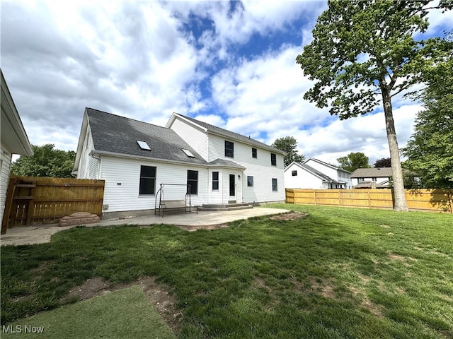2761 Timberline Dr, Cortland, OH 44410 - rear view of property with a patio, roof with shingles, and entry steps