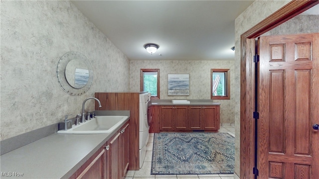 5360 Som Center Rd, Solon, OH 44139 - full bath featuring tile patterned flooring and two vanities
