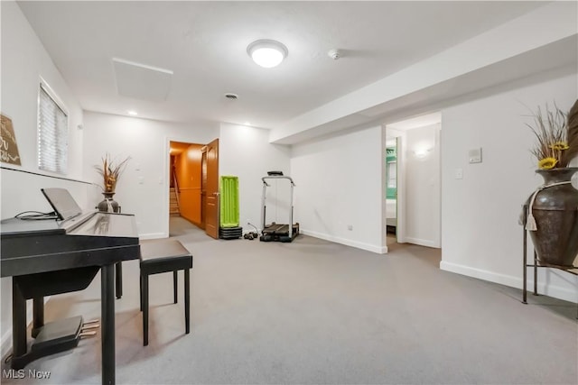 13817 Lakewood Heights Blvd, Lakewood, OH 44107 - sitting room with carpet floors and baseboards