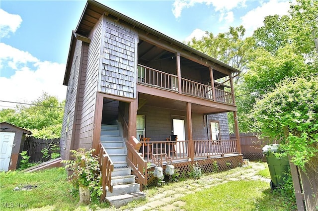 1033 Monnot Pl NW, Canton, OH 44703 - view of front of house with a balcony