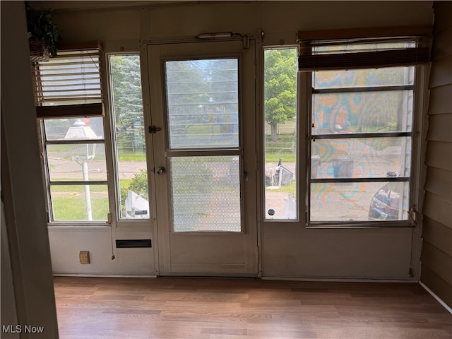 324 The Brooklands, Akron, OH 44305 - doorway featuring light wood finished floors and baseboards