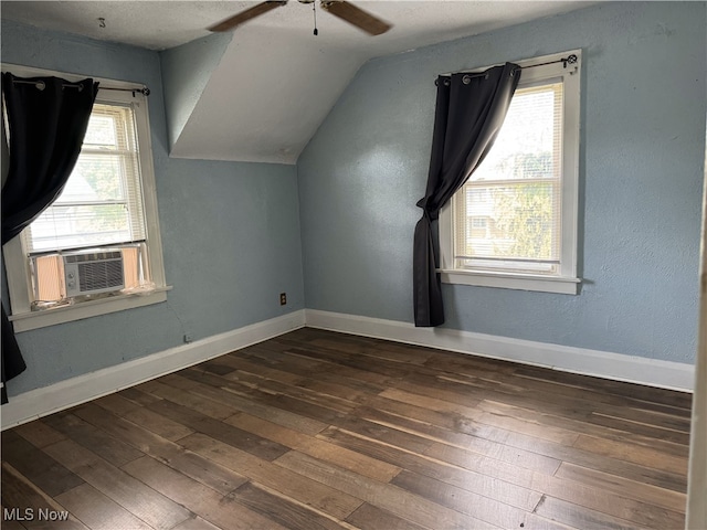 324 The Brooklands, Akron, OH 44305 - bonus room featuring a ceiling fan, cooling unit, hardwood / wood-style flooring, lofted ceiling, and plenty of natural light