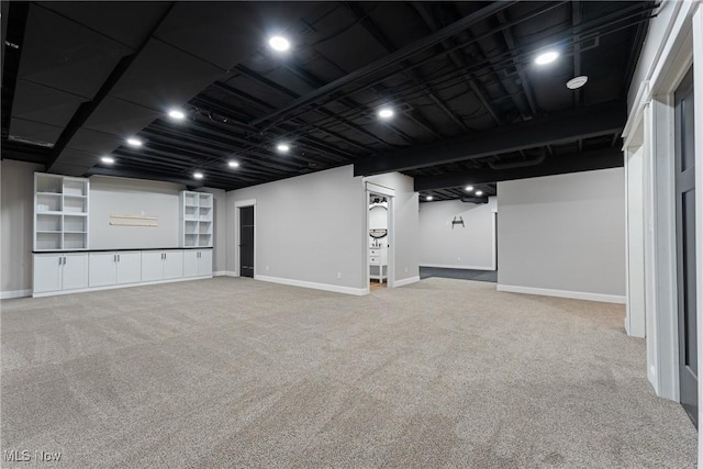 1820 Schneider St NW, North Canton, OH 44720 - basement featuring carpet flooring and baseboards