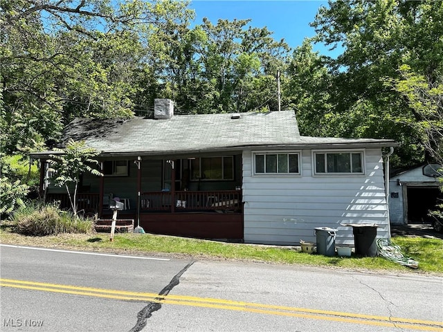 1836 Colerain Pike, Martins Ferry, OH 43935 - view of front of house with covered porch