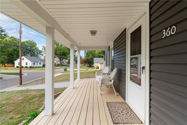 360 Woodside Ave NE, North Canton, OH 44720 - porch with a residential view
