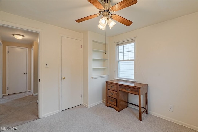 4092 Charlton Rd, South Euclid, OH 44121 - unfurnished office featuring light carpet, ceiling fan, and baseboards