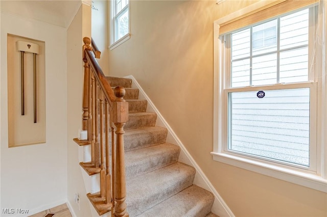 4092 Charlton Rd, South Euclid, OH 44121 - stairs with baseboards