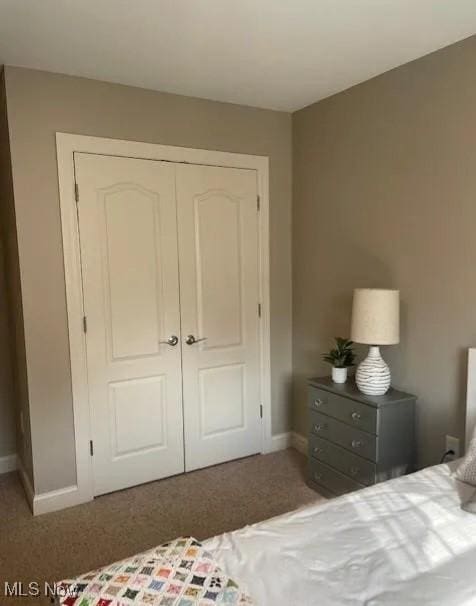 170 Sandy Ct Unit 11, New Middletown, OH 44442 - carpeted bedroom featuring a closet and baseboards