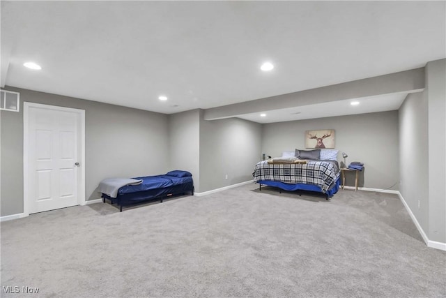 4527 Cupola Dr, Lorain, OH 44053 - carpeted bedroom with baseboards and recessed lighting