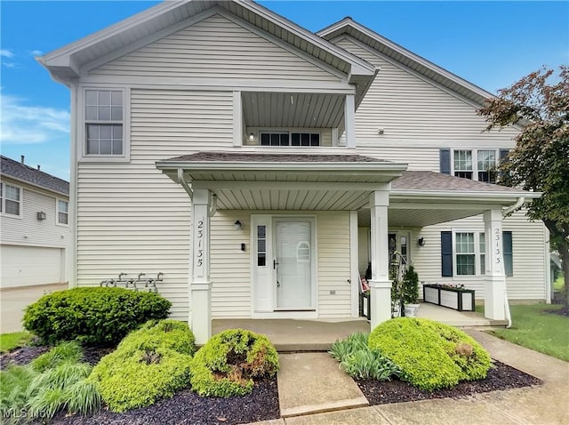 23135 Grist Mill Ct Unit 29C, Olmsted Falls, OH 44138 - view of front of house featuring a porch