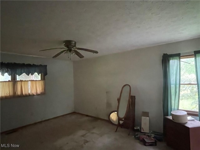 9439 Williams Rd, Diamond, OH 44412 - carpeted spare room with a ceiling fan