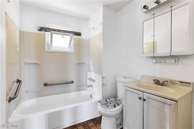 851 Paxton Rd, Cleveland, OH 44108 - full bathroom featuring toilet, tub / shower combination, and vanity