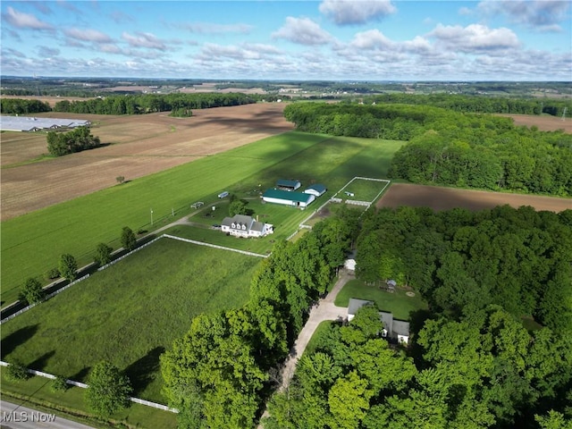 5399 N Elyria Rd, West Salem, OH 44287 - aerial view of property and surrounding area featuring rural landscape