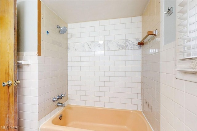 2920 Linda Way, Steubenville, OH 43952 - bathroom featuring shower / washtub combination and tile walls