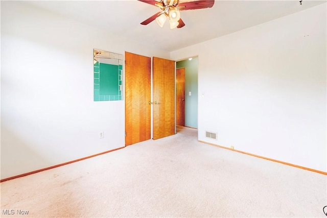 2920 Linda Way, Steubenville, OH 43952 - spare room with ceiling fan, carpet, and baseboards