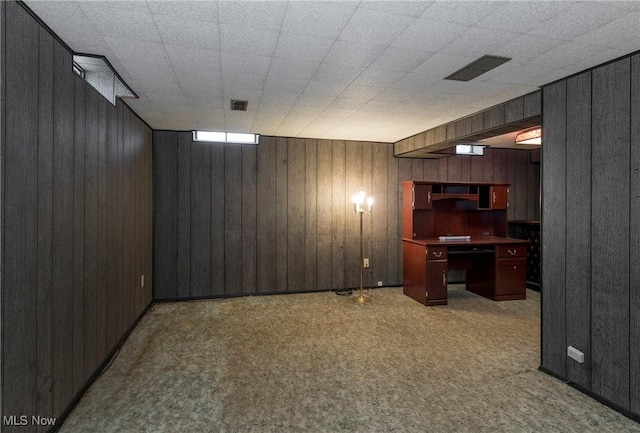 6533 Engle Rd, Brook Park, OH 44142 - unfurnished office with wooden walls and carpet flooring