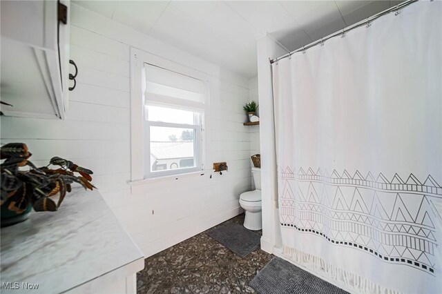 9012 Winesburg Rd, Dundee, OH 44624 - bathroom featuring toilet, vanity, and a shower with curtain