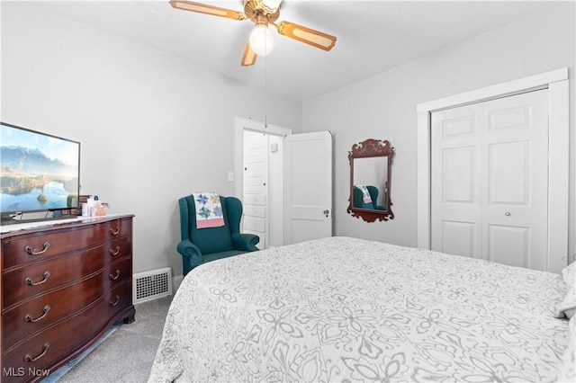 226 N 19th St, Sebring, OH 44672 - carpeted bedroom featuring a closet and ceiling fan