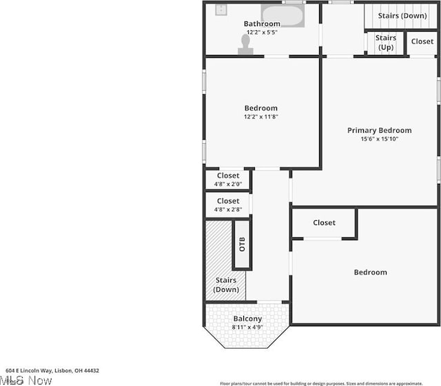 604 E Lincoln Way, Lisbon, OH 44432 - room layout