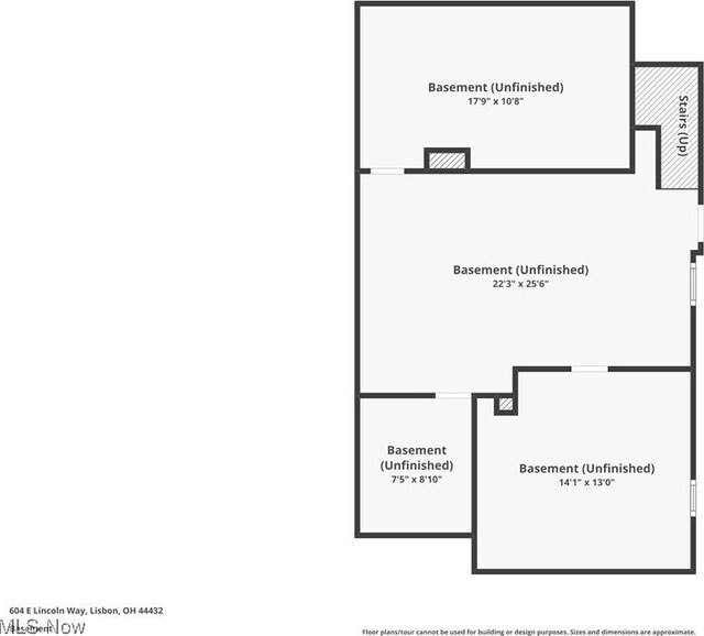 604 E Lincoln Way, Lisbon, OH 44432 - floor plan / room layout