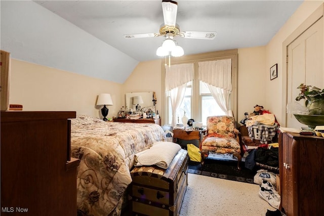 28900 Euclid Ave, Wickliffe, OH 44092 - bedroom featuring ceiling fan and lofted ceiling