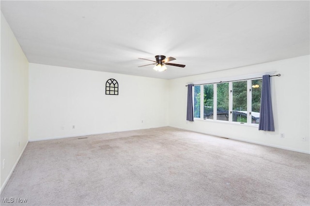 2966 Bancroft Rd, Fairlawn, OH 44333 - unfurnished room featuring ceiling fan, carpet floors, and baseboards